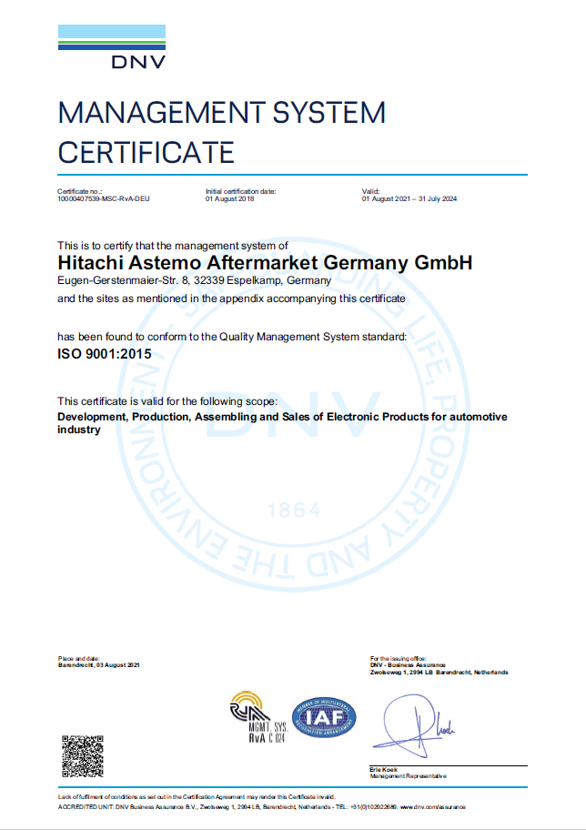 DIN EN ISO 9001:2015