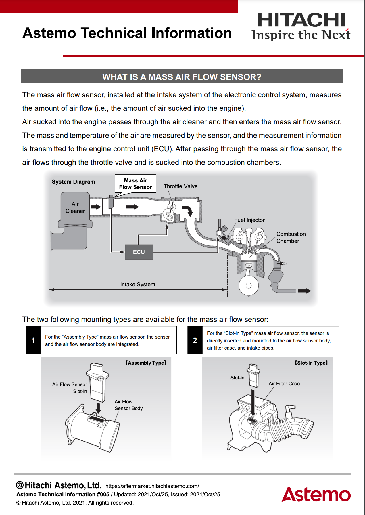 Mass Air Flow Sensor